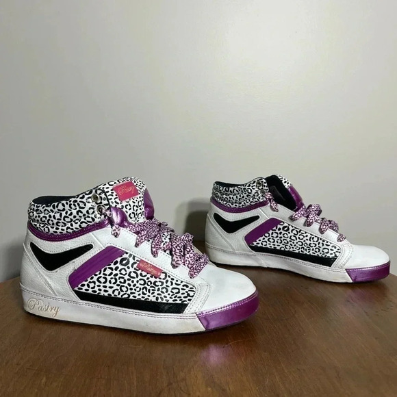 Pastry Cheetah Grape Hitops Size 8.5 - Picture 1 of 6